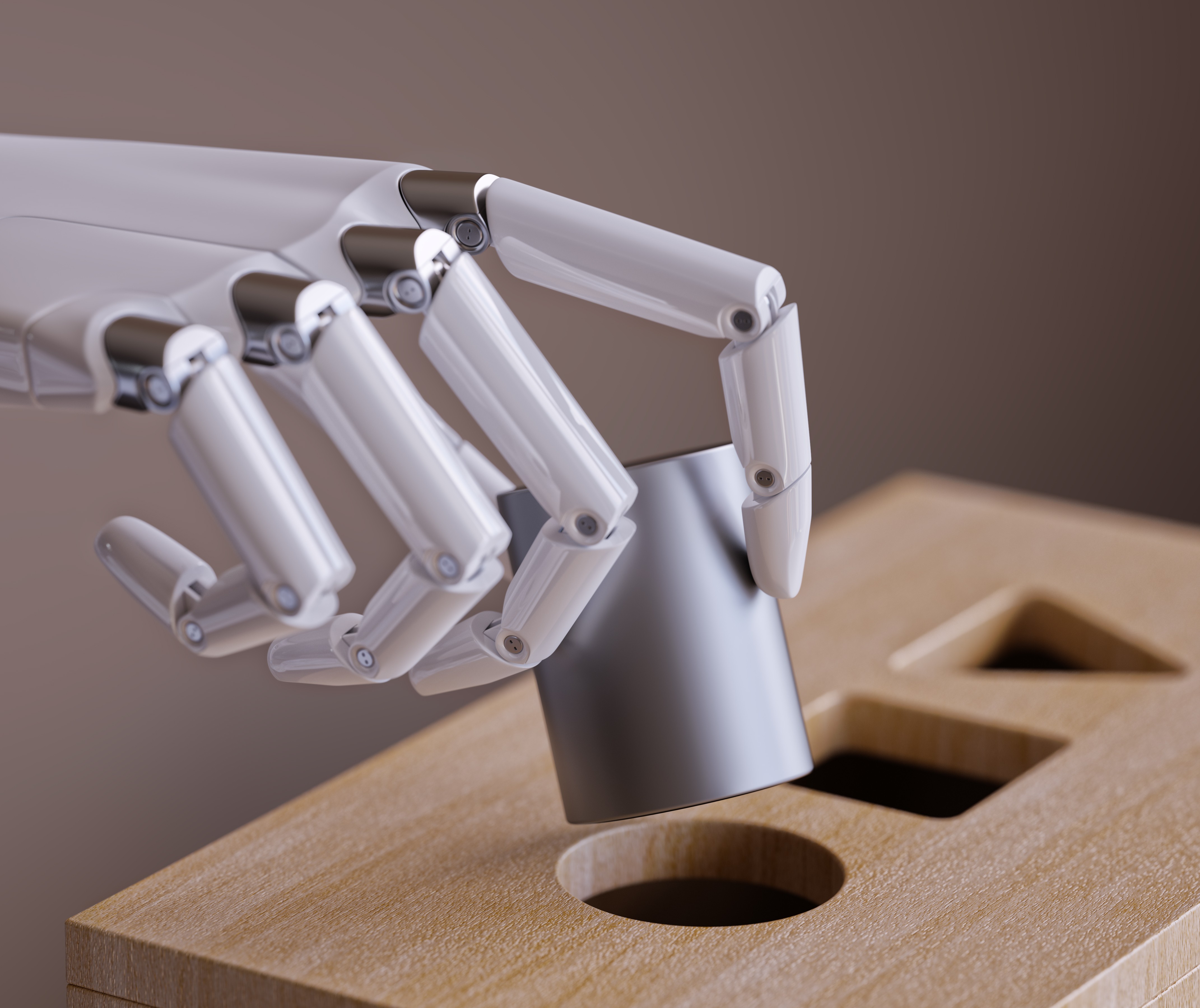 robot hand fitting shape