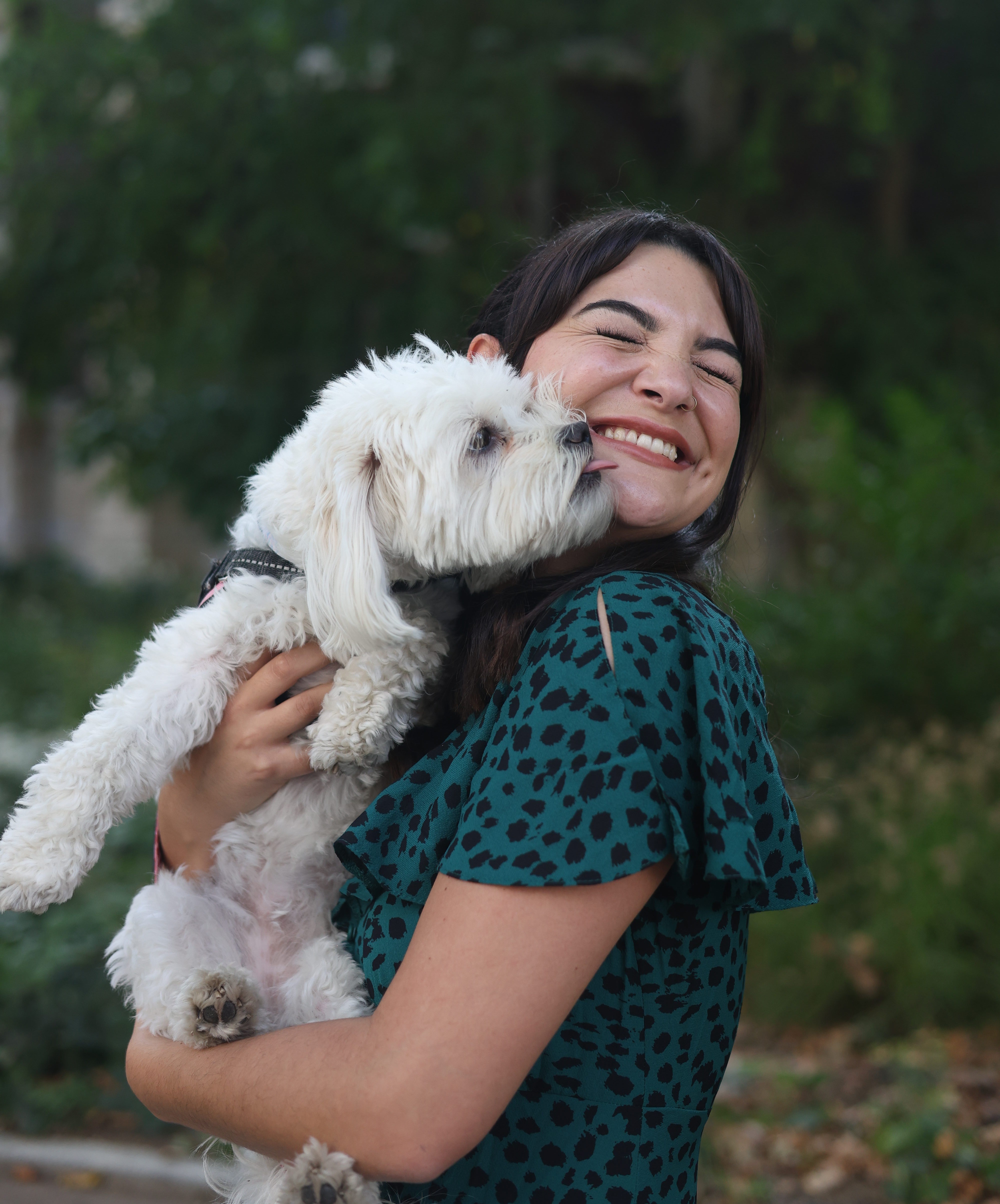 Amy Holt & Frankie the dog